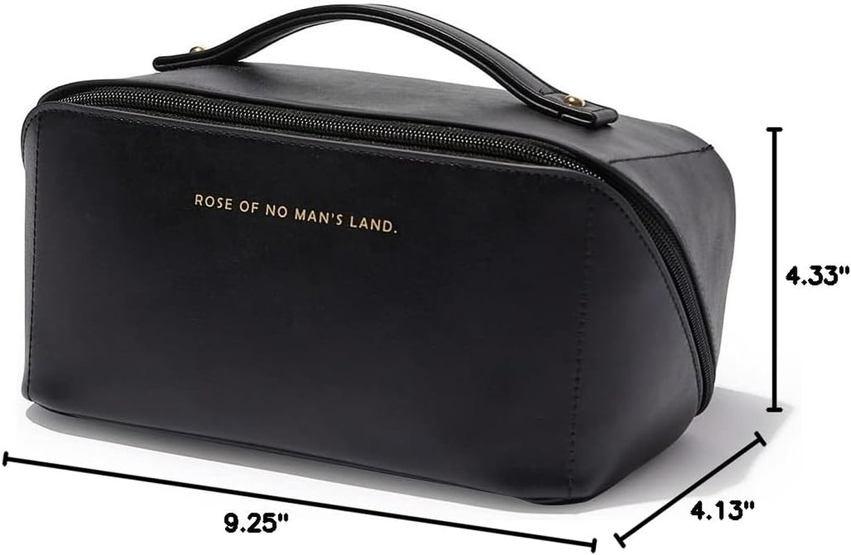 EACHY Travel Makeup Bag,Large Capacity Cosmetic Bags for Women,Waterproof Portable Pouch Open Flat Toiletry Bag Pattern Makeup Bag