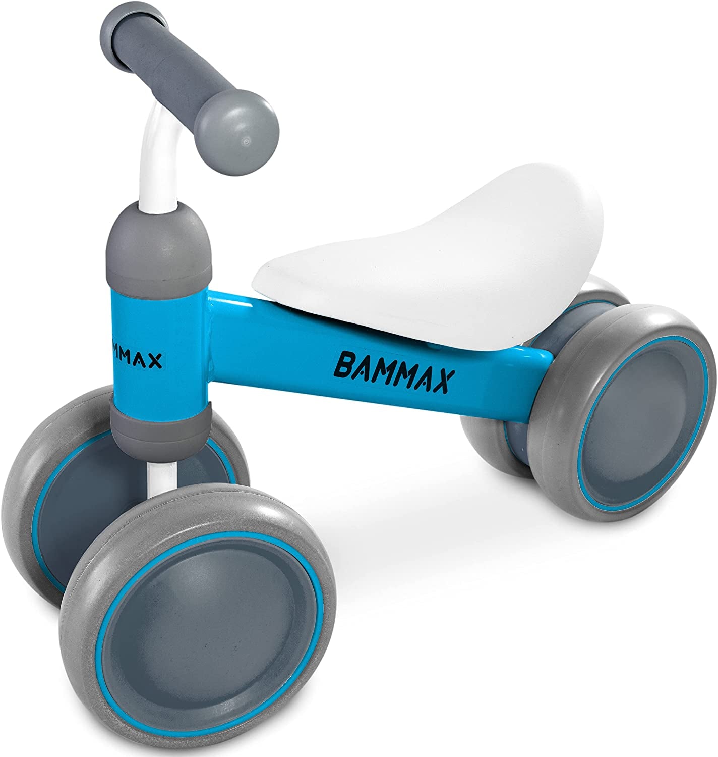 Balance Bike for 1 Year Old, Riding Toys for 9-24 Months Boys Girls, No Pedal 4 Wheels Bicycle, First Birthday Gift, Toddler Bike to Help Start Riding