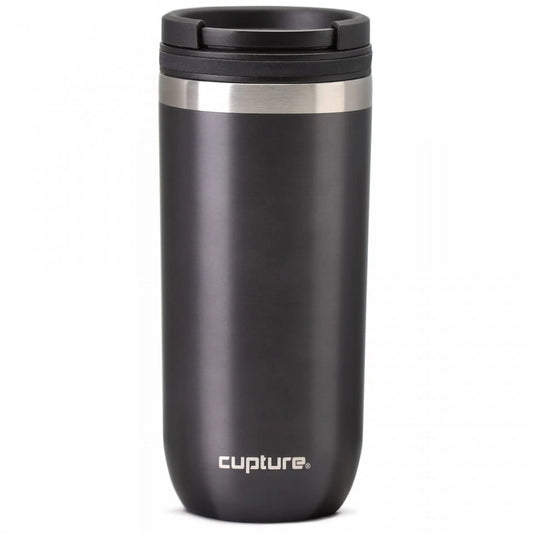 TWIST-TOP Vacuum-Insulated Stainless Steel Travel Mug, 16 Oz, Gunmetal Gray